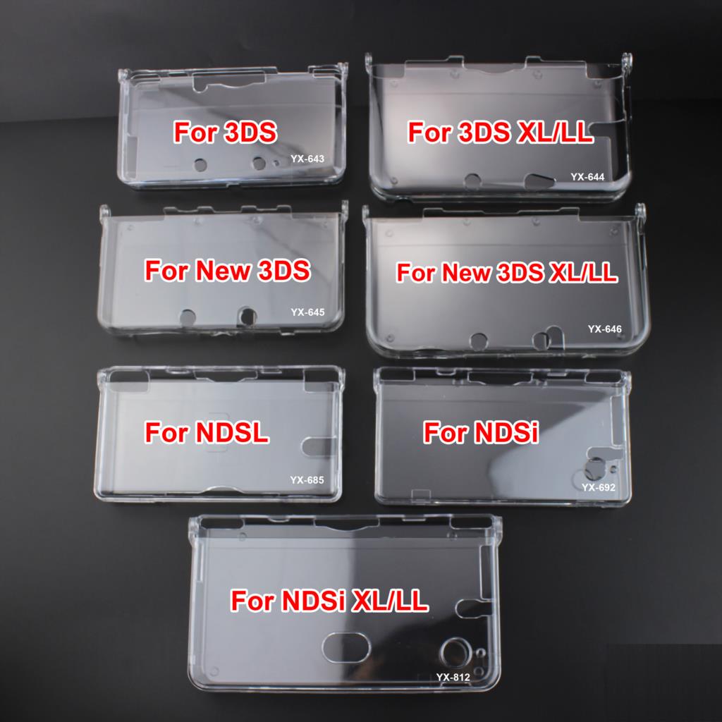 Game Cartridge Case - 8models 1pc Plastic Clear Crystal Protective