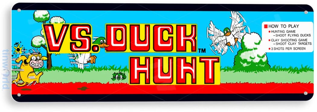 Retro Gaming Shops - TIN SIGN Duck Hunt Arcade Marquee