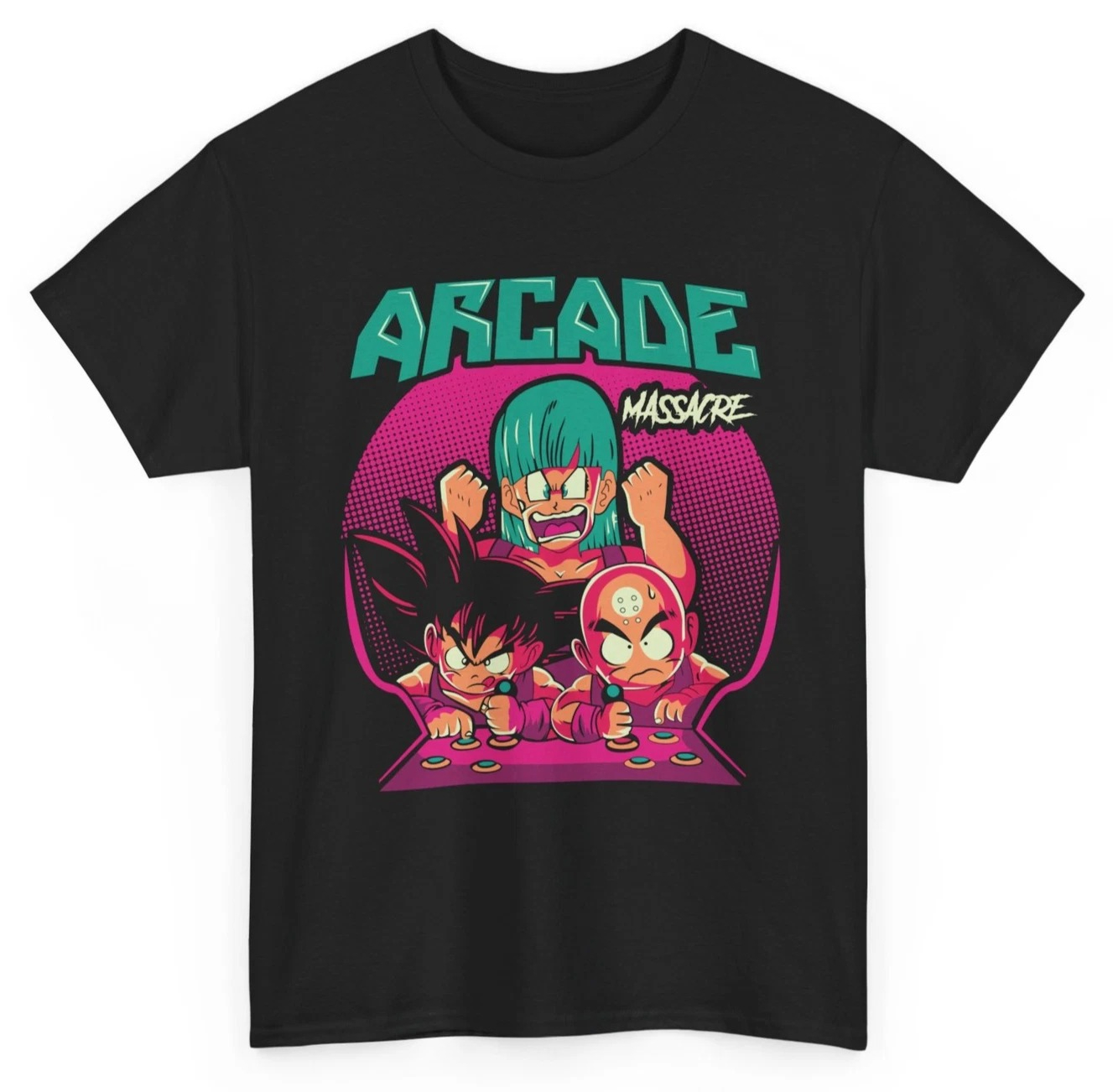 Retro Gaming Shops - Summer Hot Sale, Goku&Krillin Arcade T-Shirt