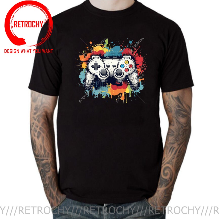 Retro Gaming Shops - Retro Gamer Distressed Gaming Graphic T