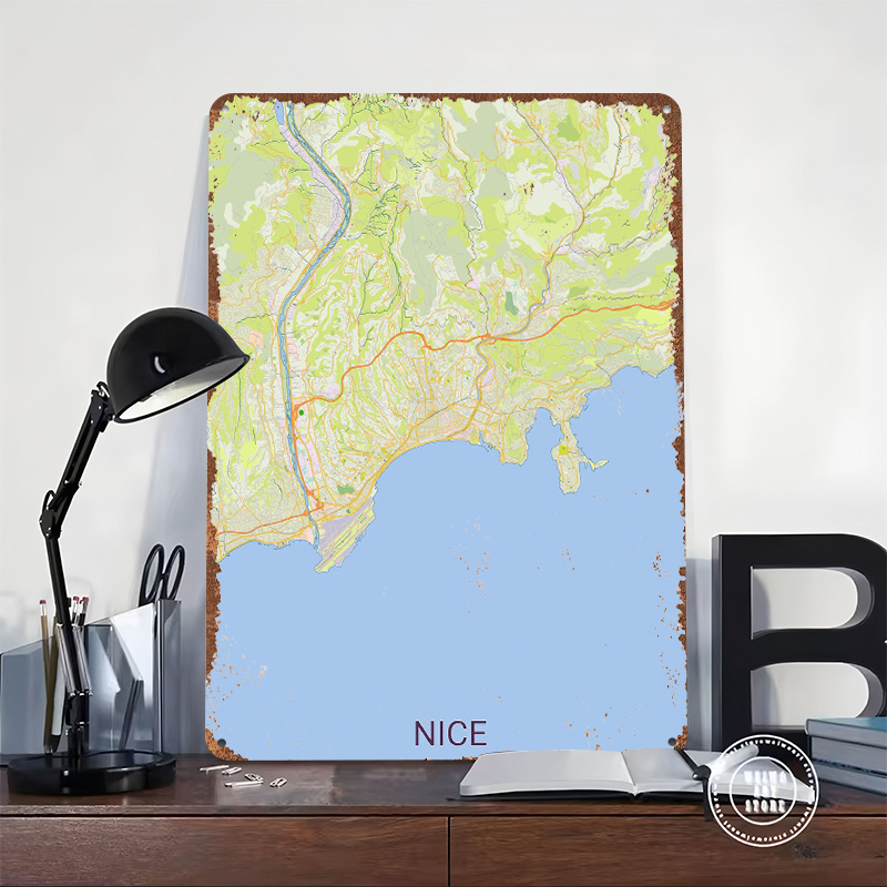 Map of Nice France Printed Pos - огляд і ціна Retro Gaming France