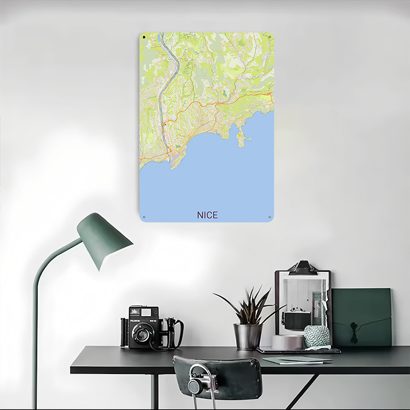Map of Nice France Printed Pos - огляд і ціна Retro Gaming France