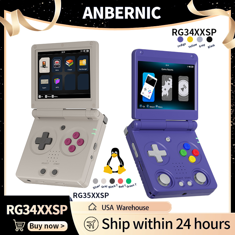 Anbernic RG34XXSP RG35XXSP Fli - огляд і ціна Retro Gaming Emulator