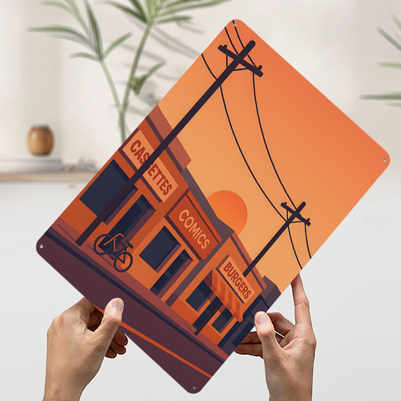 Sunset Street With Shops and B - огляд і ціна Retro Gaming Shops