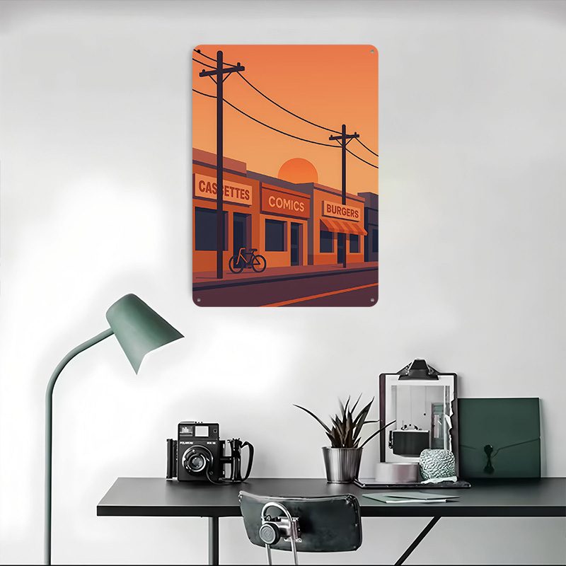Sunset Street With Shops and B - огляд і ціна Retro Gaming Shops