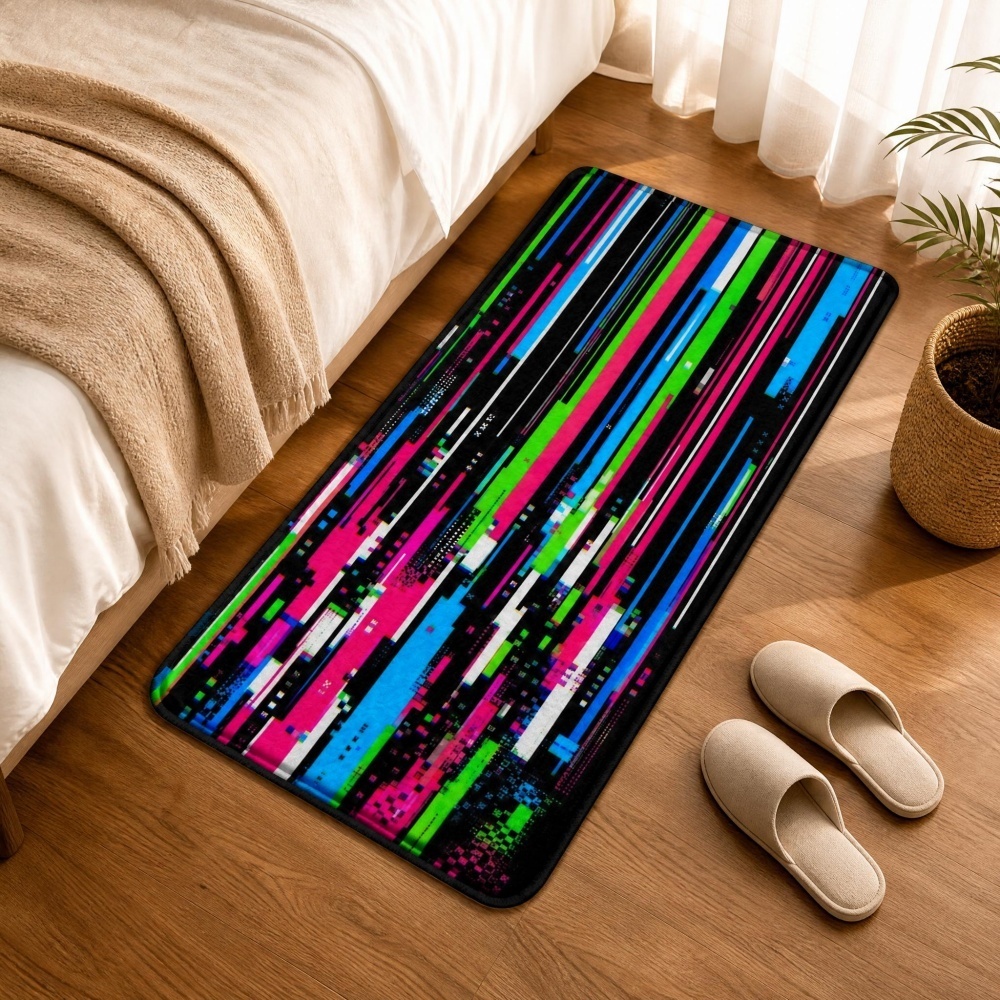 Cyberpunk Glitch Colorful Vert - огляд і ціна Retro Gaming Rug