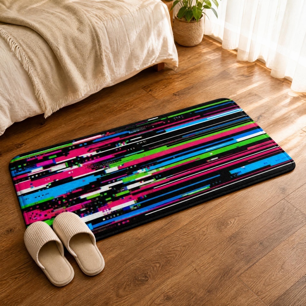 Cyberpunk Glitch Colorful Vert - огляд і ціна Retro Gaming Rug