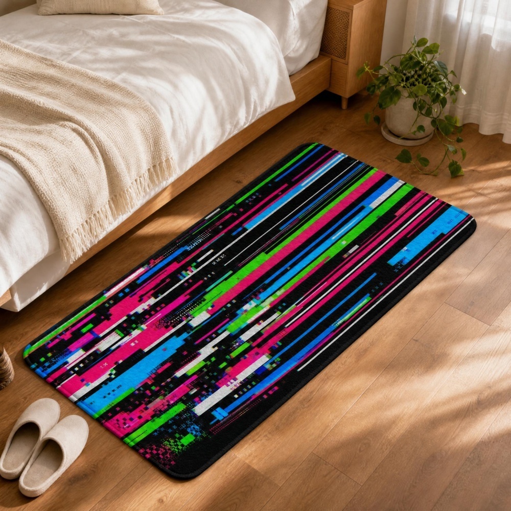 Cyberpunk Glitch Colorful Vert - огляд і ціна Retro Gaming Rug
