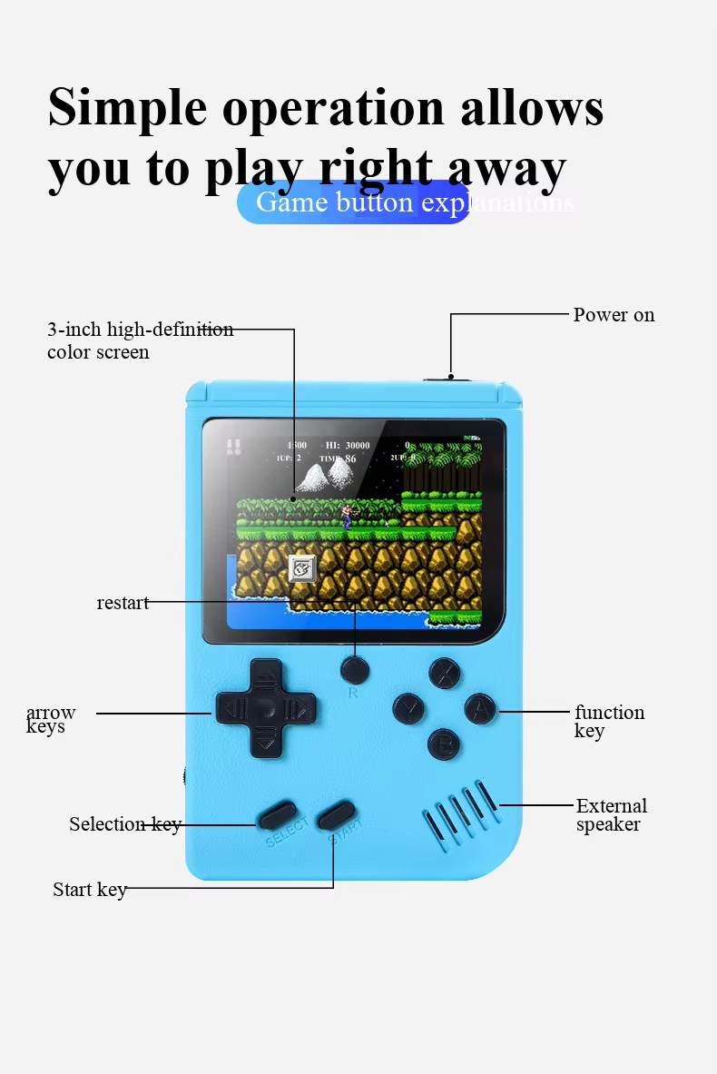 400 In 1 MINI Games Handheld G - огляд і ціна Retro Gaming Gameboy
