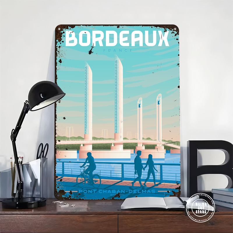 Bordeaux France Metal Poster C - огляд і ціна Retro Gaming France