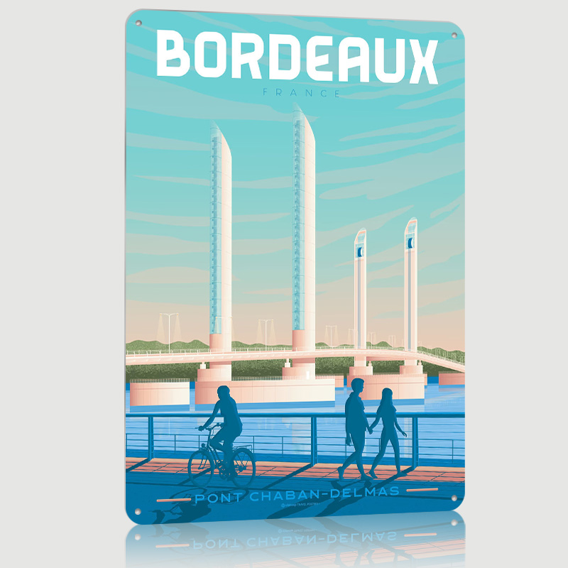 Bordeaux France Metal Poster C - огляд і ціна Retro Gaming France