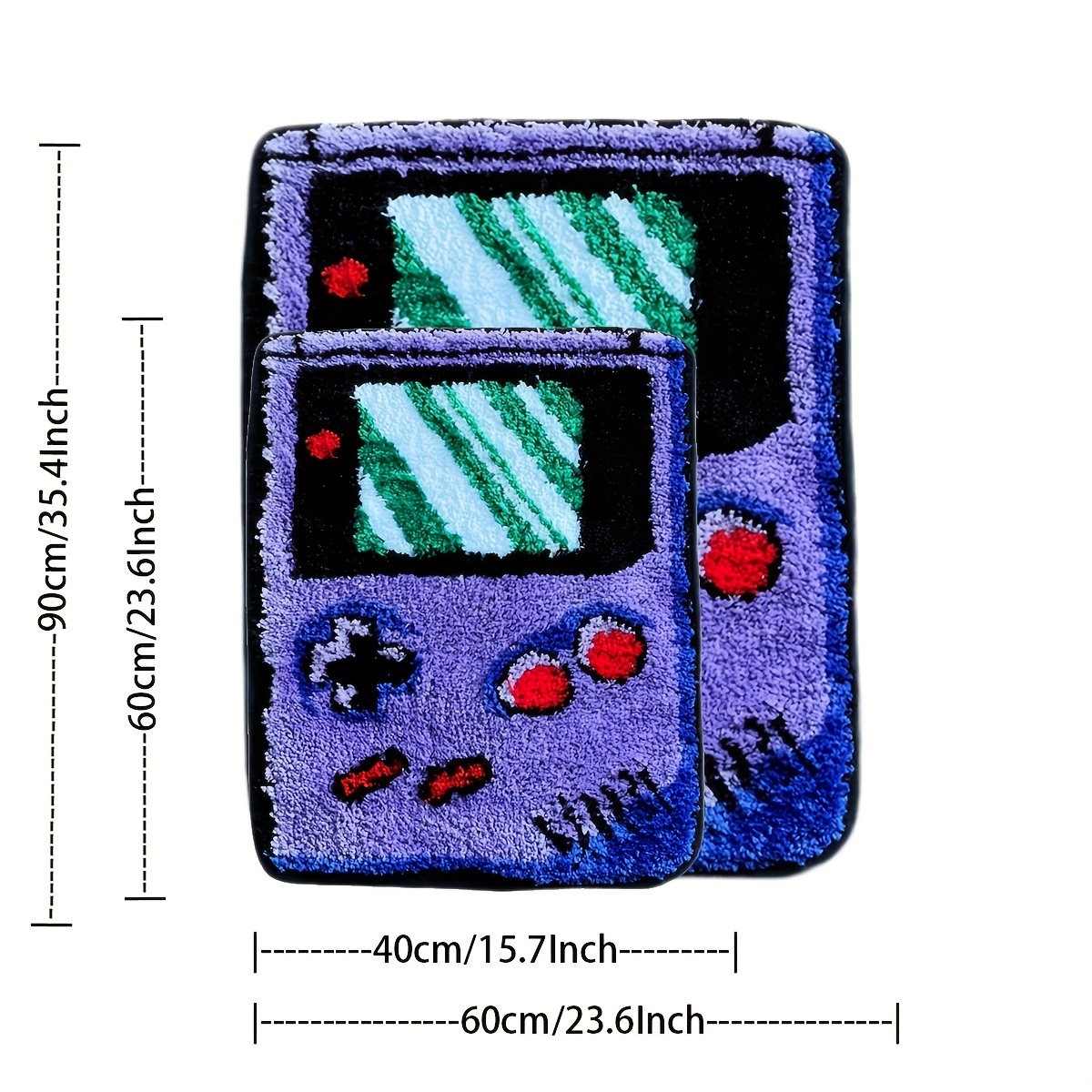 Purple Flocked Game Console Ru - огляд і ціна Retro Gaming Rug