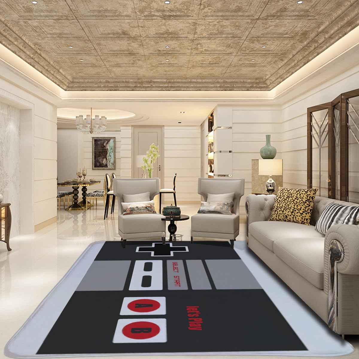 Vintage NES Controller Themed  - огляд і ціна Retro Gaming Rug