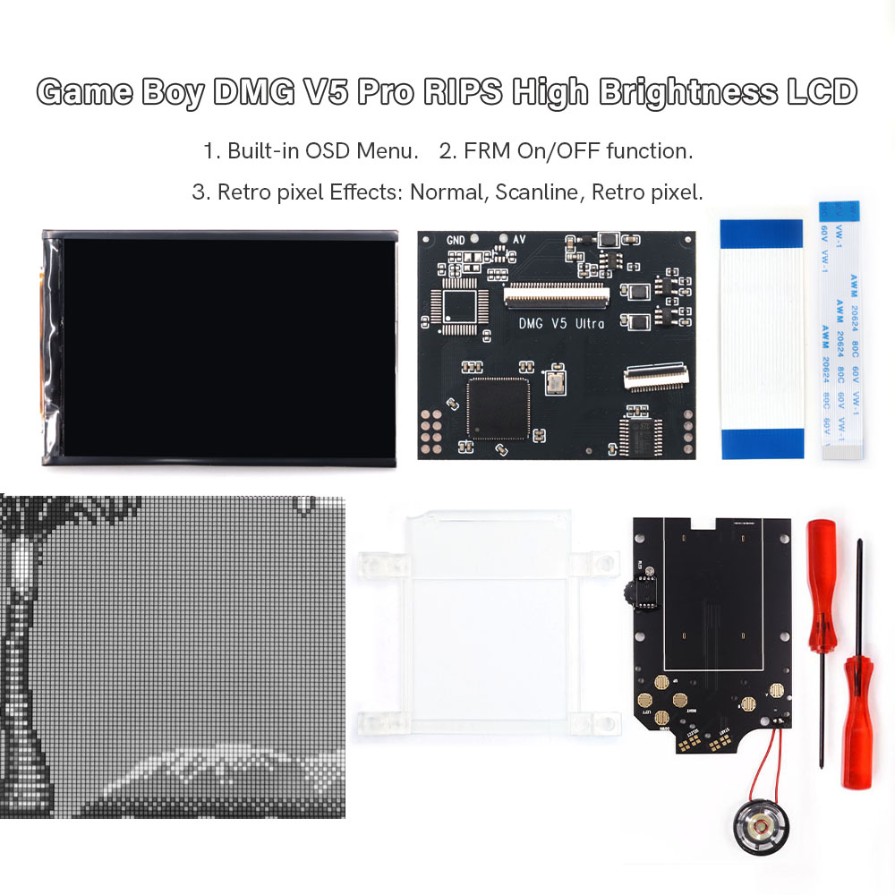 HISPEEDIDO For GB Dmg V5 Pro 3 - огляд і ціна Retro Gaming Gameboy