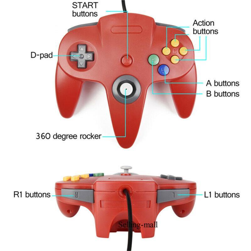 N64 Controller Classic USB Wir - огляд і ціна Retro Gaming Emulator Console
