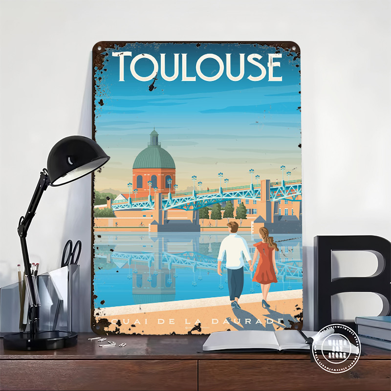 Toulouse France Print Metal Po - огляд і ціна Retro Gaming France