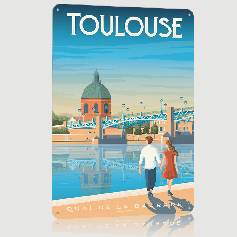 Toulouse France Print Metal Po - огляд і ціна Retro Gaming France