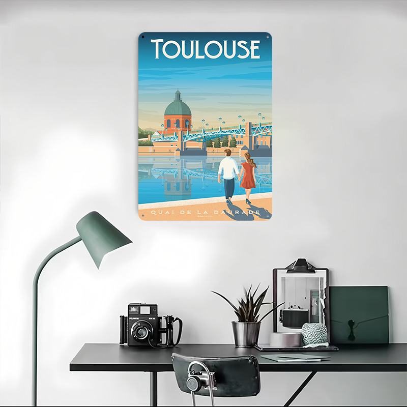 Toulouse France Print Metal Po - огляд і ціна Retro Gaming France