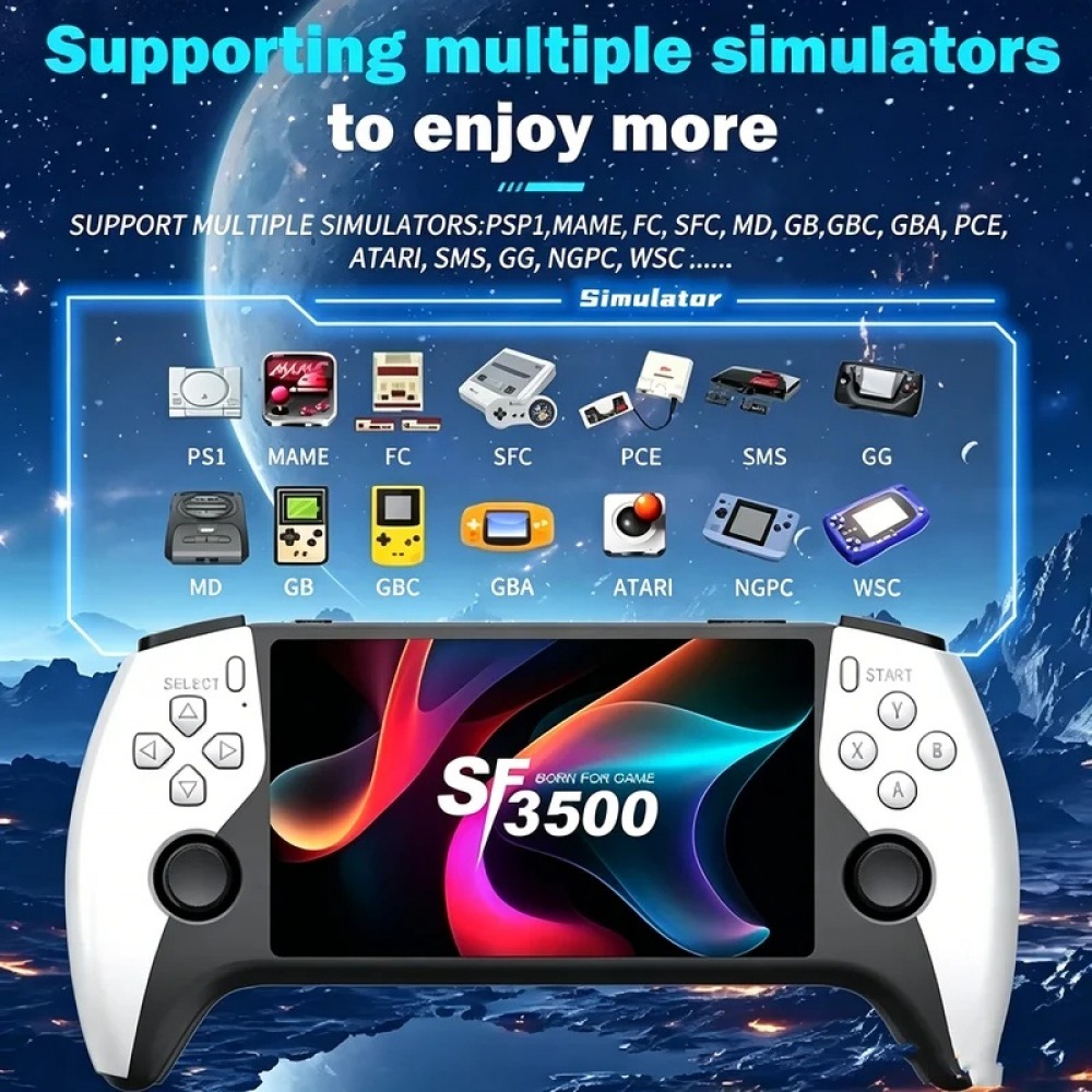 SF3500 5 inch Handheld Game Co - огляд і ціна Retro Gaming Station